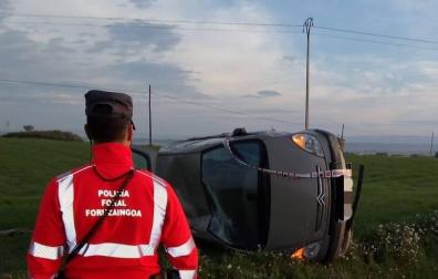 Denunciado tras salirse de la vía en Murillo el Cuende y dar positivo en la alcohol