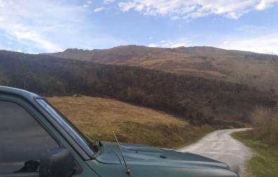 Zona en la que se ha producido el incendio en Dantxarinea