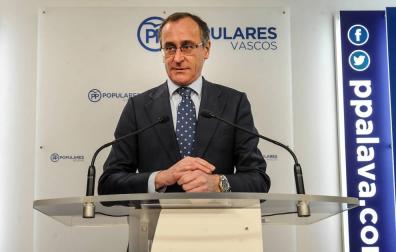 El presidente del PP del País Vasco, Alfonso Alonso
