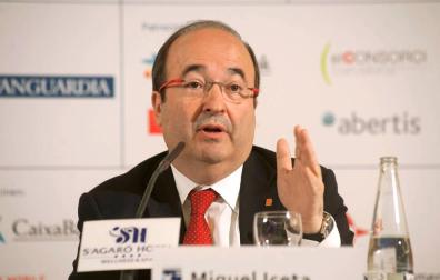 Iceta descarta pactar con el independentismo y aboga por la "reconciliación" en Cataluña