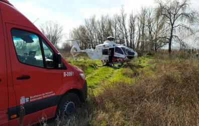Grave tras volcar la piragua que manejaba por el río Ebro en Azagra