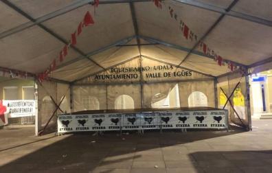 Polémica entre Egüés y Villava por una carpa de fiestas