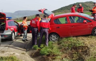 Detenido un conductor positivo en drogas tras darse a la fuga de la Policía Foral