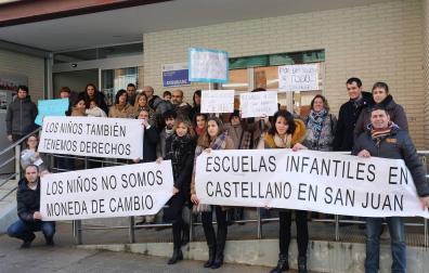 Movilización de las familias de la escuela infantil Donibane