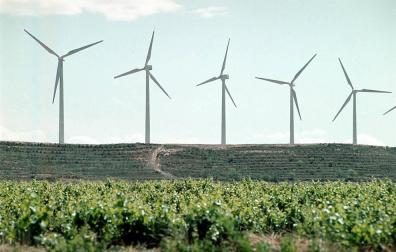 A información pública cinco parques eólicos en la Ribera