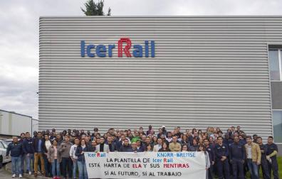 Empleados de Icer Rail protestan contra las “mentiras” de ELA
