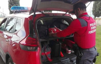 Agentes de Policía Foral auxilian a un varón con parada cardiaca en Fontellas
