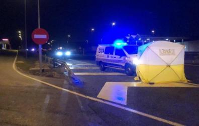 Un fallecido por atropello en la Autovía del Camino, en Legarda