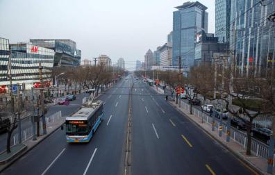 Foto de una de las calles principales de Beijing.