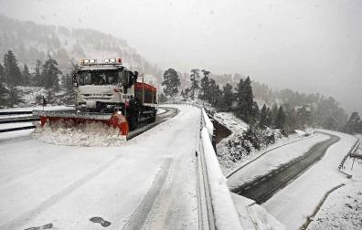 Primera nevada de la temporada en Belagua