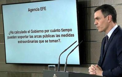 Sánchez, durante la rueda de prensa.