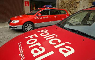 Policía Foral investiga los daños en vehículos en una nave de Gobierno de Navarra