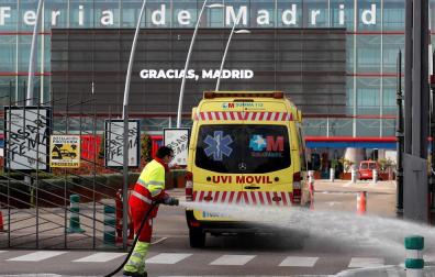 Madrid prevé abrir hoy el pabellón 7 de Ifema y atender a 1.300 pacientes el jueves