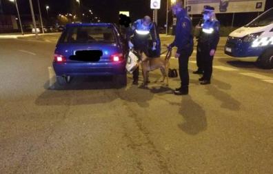 Denunciado un conductor en Pamplona por dar positivo en drogas y llevar cocaína