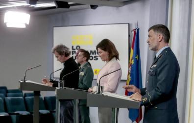 Rueda de prensa desde La Moncloa.