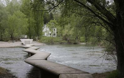 Las pasarelas del río Arga de Pamplona: una reapertura muy transitada