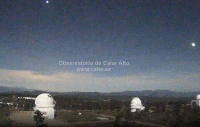 Detectada una bola de fuego visible desde puntos de Almería, Granada y Sevilla