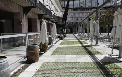 Pamplona adaptará las terrazas para que se asegure el tránsito peatonal