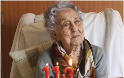 La anciana más longeva de España, hija de un navarro, supera el coronavirus