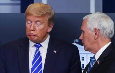 Trump y su vicepresidente Mike Pence, en la Casa Blanca.