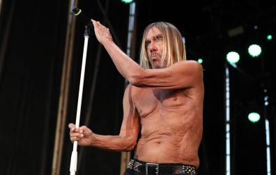 El cantante estadounidense Iggy Pop, durante su actuación este jueves en la primera jornada del Mad Cool 2019.