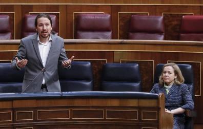 Iglesias llama a Vox "partido de caraduras" y Abascal le recrimina que amenace