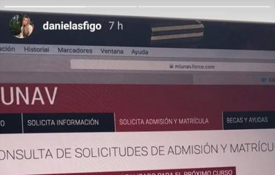 La hija del exjugador Figo cursará Medicina en la UNAV