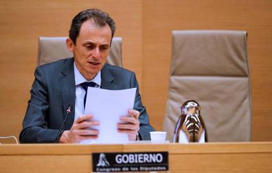 El ministro de Ciencia e Innovación, Pedro Duque, en la Comisión de Ciencia, Innovación y Universidades del Congreso de los Diputados