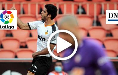 Gol de Guedes en el Valencia 2-0 Osasuna