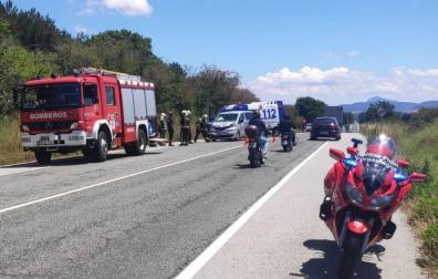 Dos heridos en una colisión en Berrioplano