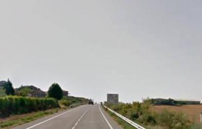 Herido leve en una salida de vía en Oteiza de la Solana