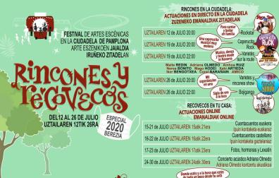 Cartel del programa del festival Rincones y Recovecos