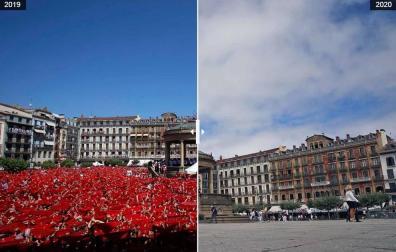 Los escenarios de la fiesta, mudos en un 6 de julio insólito