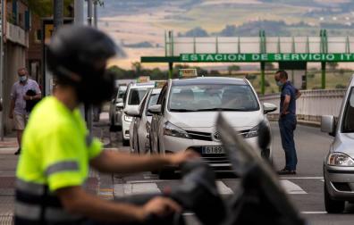 Los taxistas aplican la tarifa de Sanfermines aunque no son fiestas