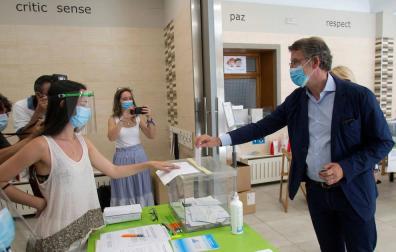 Feijóo retiene la Xunta; y el BNG rebasa al PSdeG, con el 75% de los votos