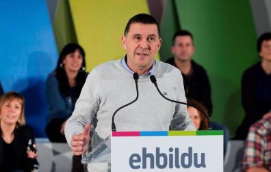 Otegi lamenta que "el 155 ha venido para quedarse" y reclama igualdad con el Estado