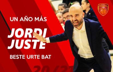 Jordi Juste seguirá al frente del banquillo de Basket Navarra la próxima temporada