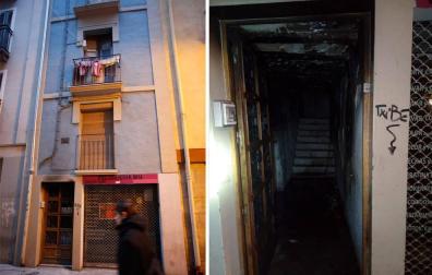 Detenido por provocar un incendio dentro de un portal en Pamplona