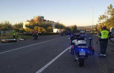 Herida grave tras ser atropellada en Ayegui una mujer de 84 años