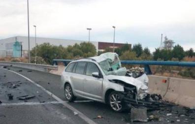Accidente de tráfico en la N-232 en Alfaro