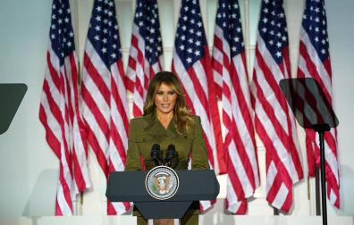 Melania Trump cree que "EE UU necesita más que nunca" el liderazgo de su marido