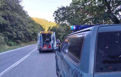 Un ciclista, evacuado al CHN tras sufrir un accidente en Eugi