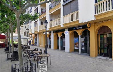 Cajero en la plaza Calderón de Murcia.