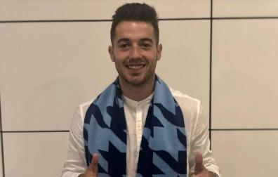 El asturiano Jony Rodríguez, hace un año cuando fichó por el equipo romano.