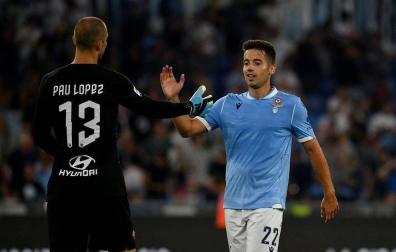 Jony, en un partido con la Lazio.