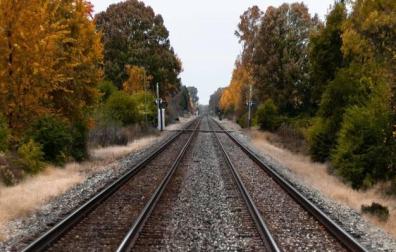 Imagen de las vías de un tren