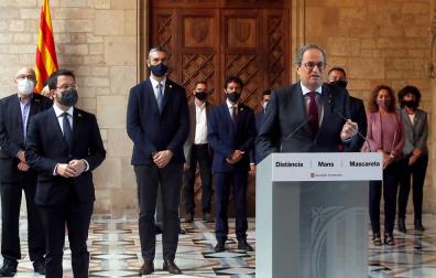 Torra pide que las próximas elecciones sean un plebiscito que "confirme" el 1-O
