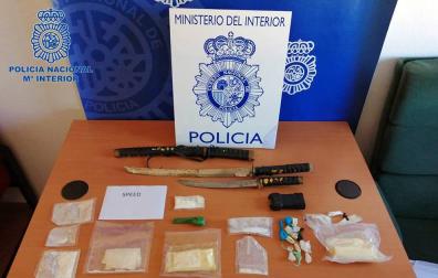Golpe antidroga en Tudela con dos detenidos y un punto de venta desmantelado