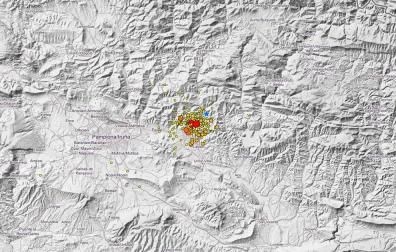 Tres nuevos temblores durante esta madrugada en Navarra, uno de 2,5 grados