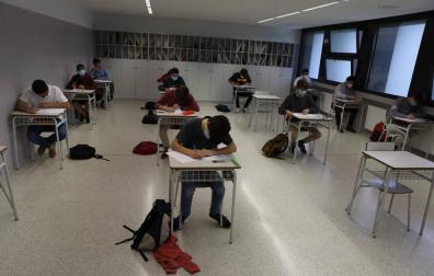 Mascarillas y aulas a la mitad para los alumnos de 2º de Bachillerato